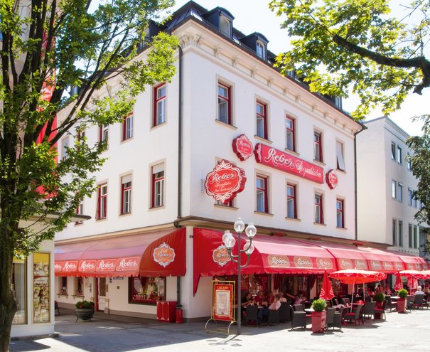 Das Stammhaus des Café Reber in Bad Reichenhall