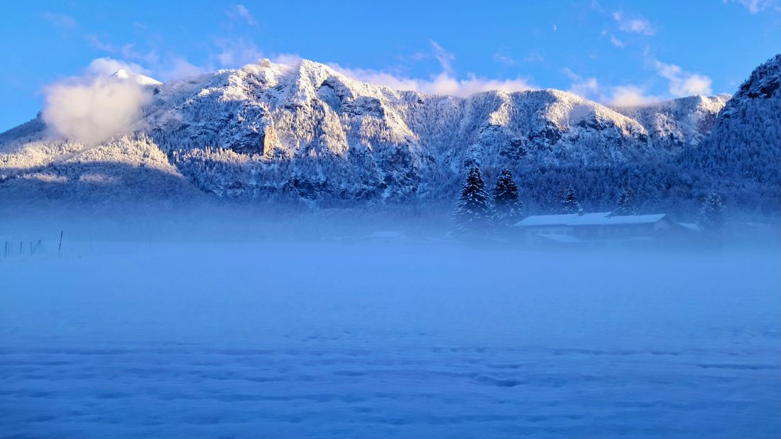 Winter in der historischen Ödmühle