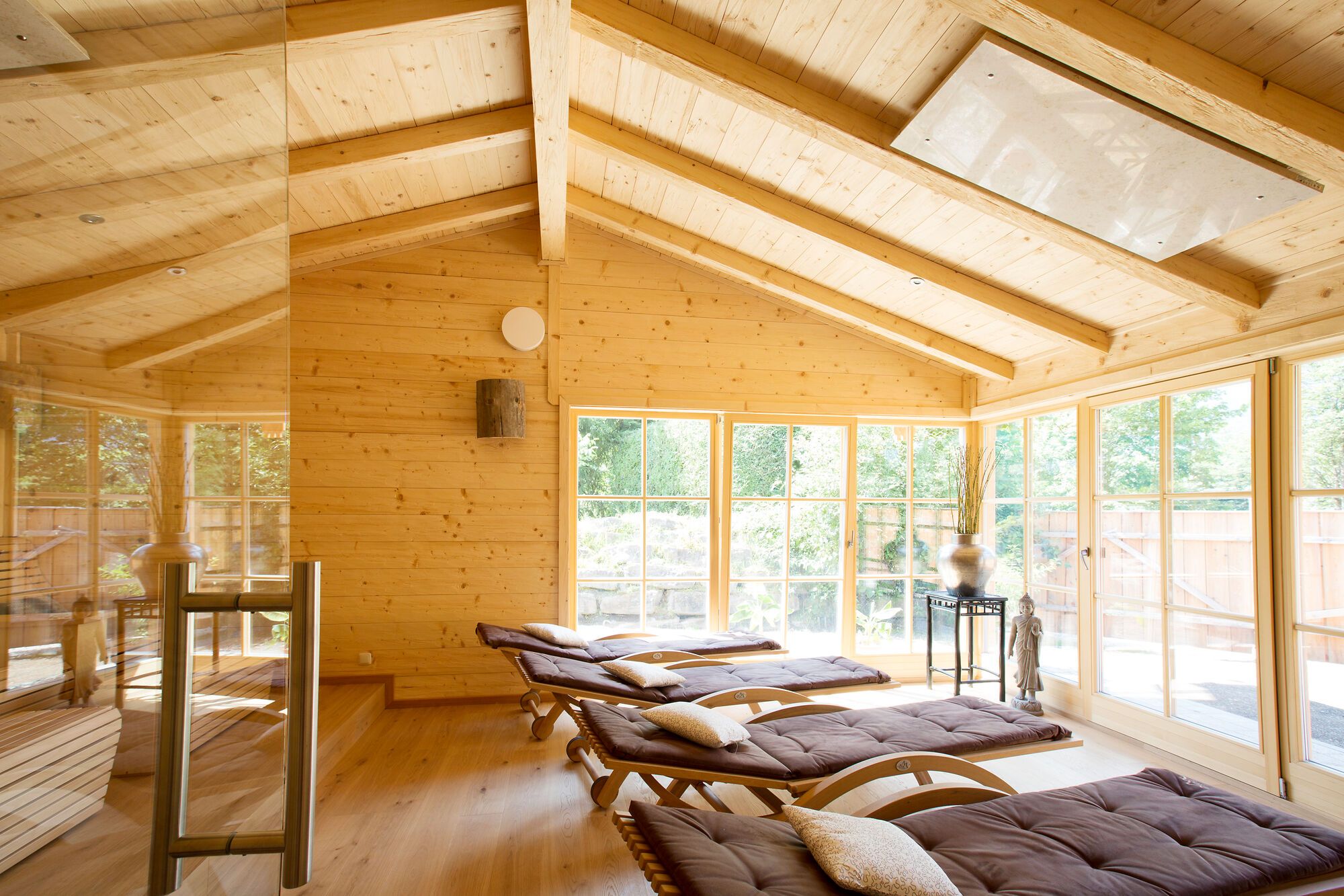 Saunalandschaft im Badepark Inzell