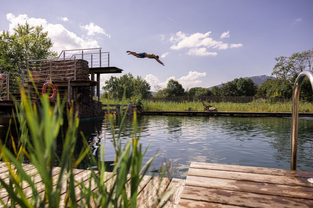 Naturbadesee Inzell im Sommer